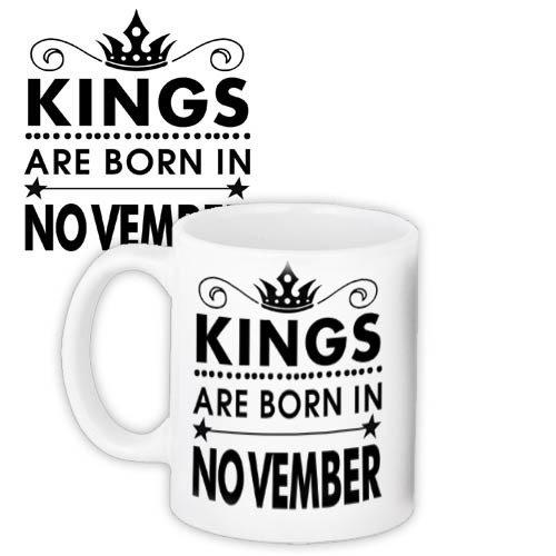 Кружка с принтом King&Queens Короли рождаются в ноябре (KR_18J