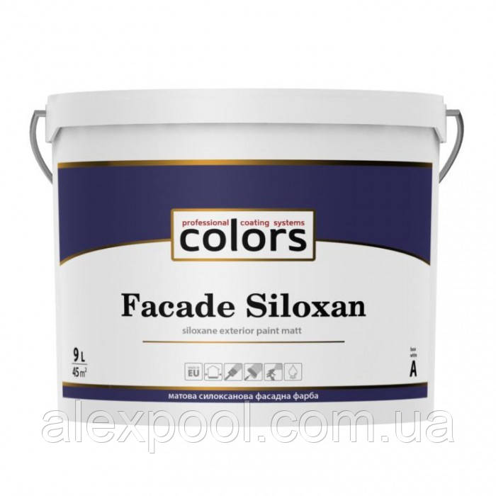 

Colors Facade Siloxan А 2,7л матовая cилоксановая фасадная краска