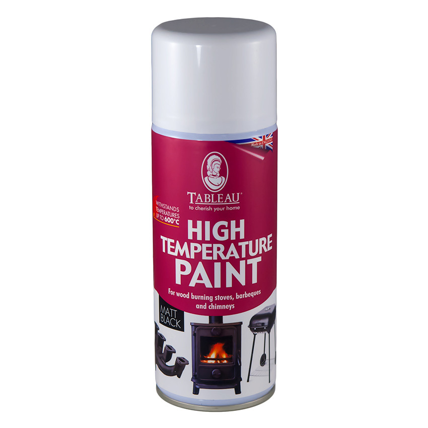 

Термостойкая краска High Temperature Paint Tableau Черная Аэрозоль, Черный