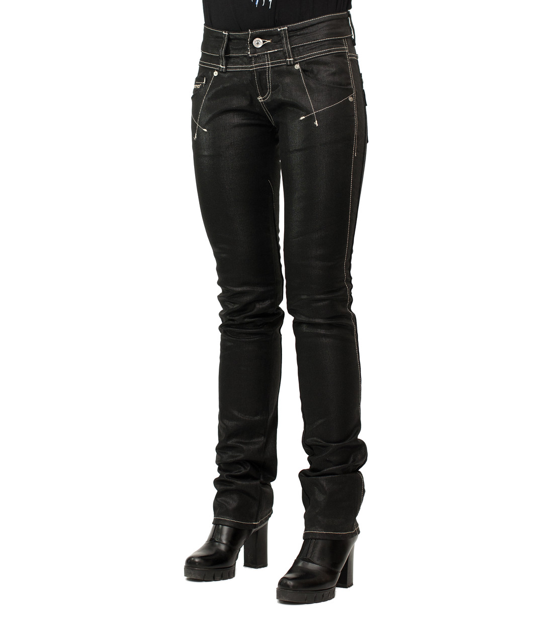 

Джинсы женские Crown Jeans модель 1014 (ADL BLCK) W29 L34