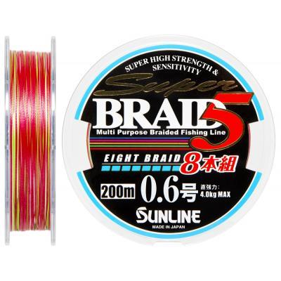 Шнур Sunline Super Braid 5 (8 Braid) 200m #0.6/0.128мм 4кг (1658.08.59