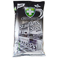 Влажные салфетки Green Shieeld Stainless 50 шт. для очистки поверхности из нержавеющей стали