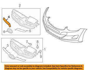 

Молдинг решетки радиатора правый Hyundai Elantra '11-13 OE 863533X200