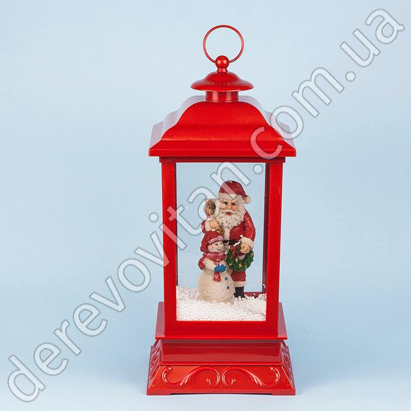 

Музыкальный фонарь с циркуляцией снега "Merry Christmas", 2 режима, 17.5×43 см