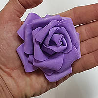 Роза головка латексна 8 см фіолетова
