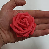 Роза головка латексна 8 см червона