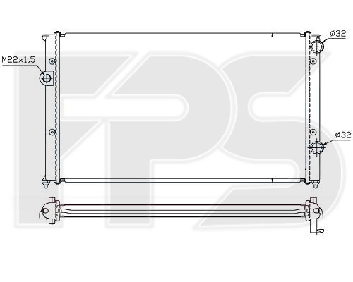 

Радиатор Volkswagen Passat 3, 91-94