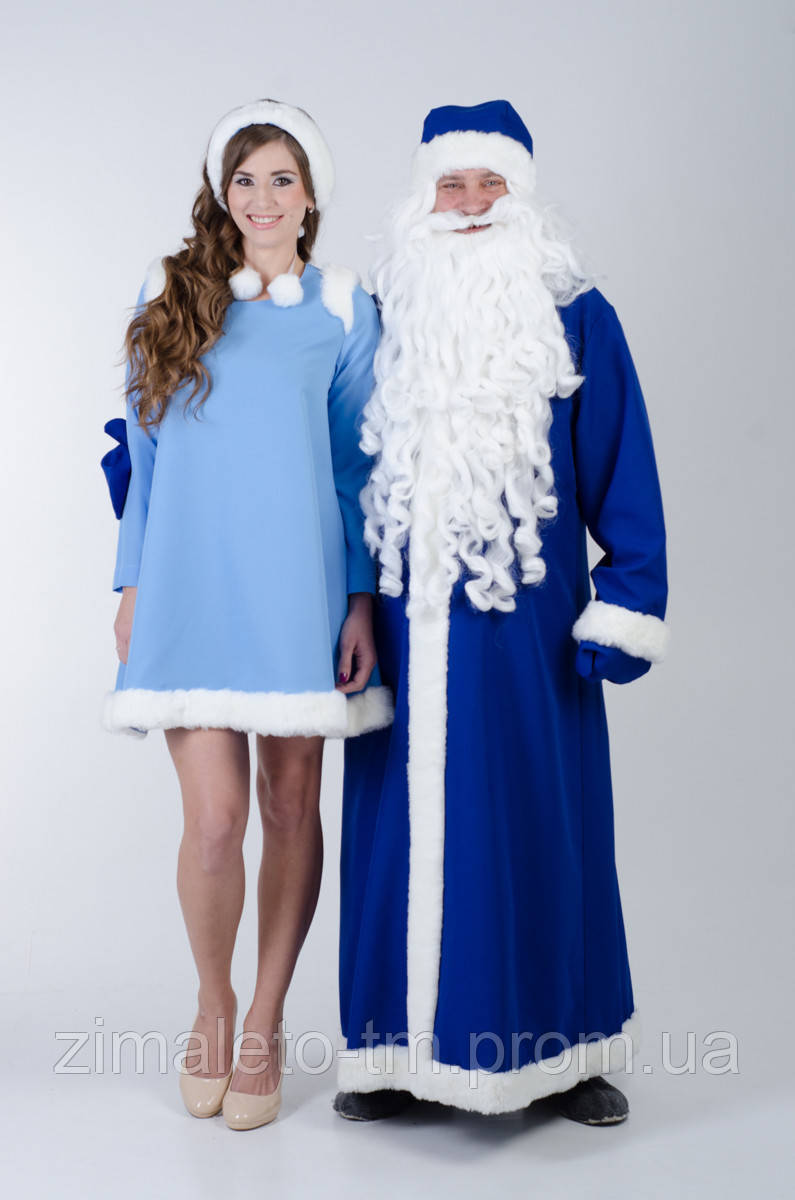 Комплект костюмов Деда Мороза и Снегурочки бюджет