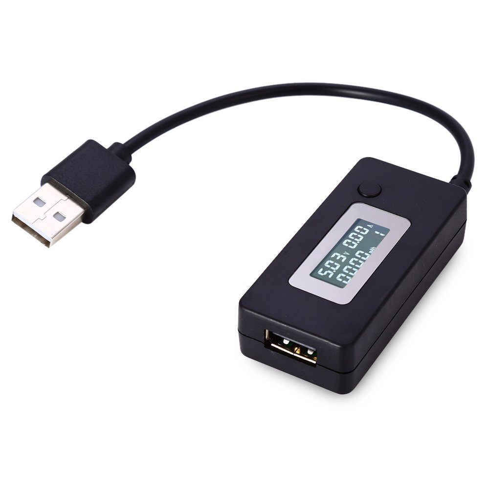 USB тестер тока и напряжения kcx-017 для проверки зарядок/кабелей/Power Bank + Резистор до 3А