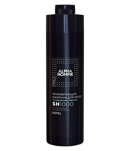 Тонизирующий шампунь для волос с охлаждающим эффектом Estel Alpha Homme 1000ml