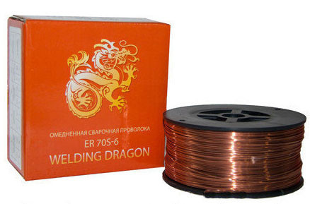 

Омедненная сварочная проволока ER70S-6(СВ08Г2С) TM Welding Dragon 1,0 мм (упаковка - 15 кг)