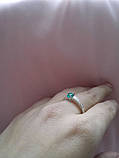 Серебряное кольцо Тристар с камнями, фото 7