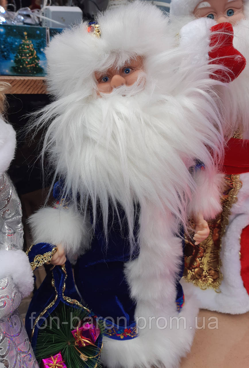 Новогодний декор - игрушка Дед Мороз 40 см музыкальнаяНет в наличии