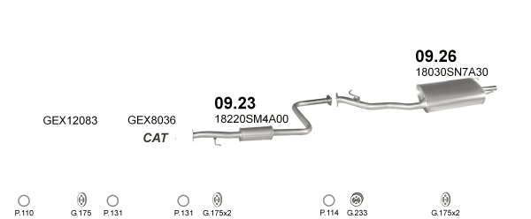 

Глушитель ROVER 620 2.0