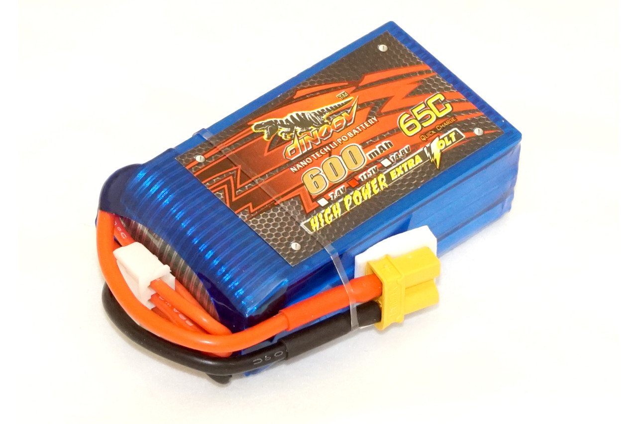 

Аккумулятор Dinogy Li-Pol 600mAh 11.1V 3S 65C XT30 53x30x18.4мм