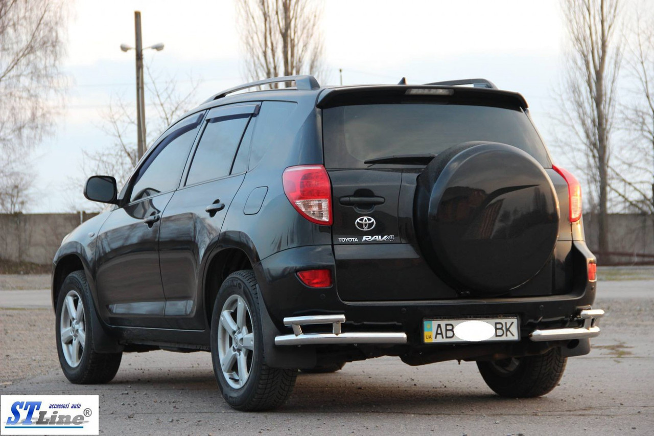 

Задние уголки AK003-double (2 шт, нерж) - Toyota Rav 4 2006-2013 гг.