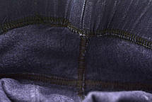 Джинси жіночі утеплені флісовою підкладкою - великі розміри 5XL чорний, фото 3