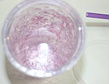 Термо-стакан пластик з кришкою і трубочкою, фіолетовий, малюнок фламінго, фото 5
