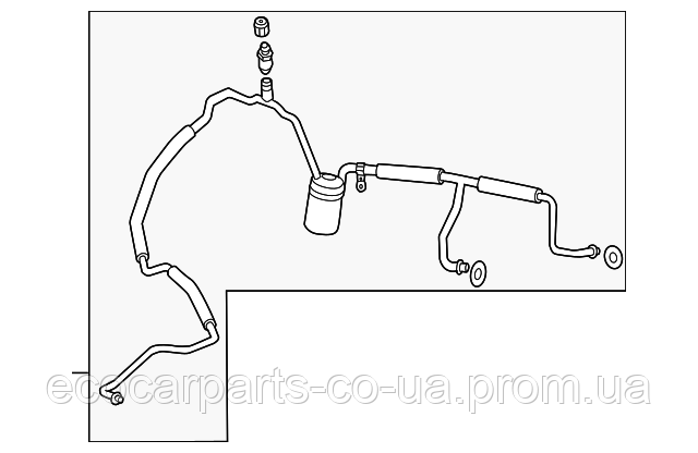 

Трубка кондиционера компрессор печка Chevrolet Volt 11-15 22834143