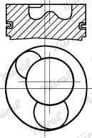 

Поршень Renault 87-522900-30 (NURAL FM)