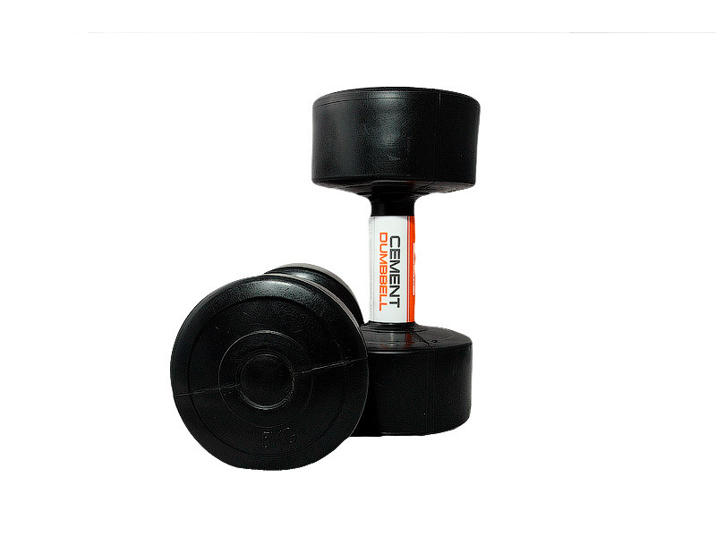 

Гантели с пластиковым покрытием LiveUp CEMENT DUMBELL, 5 кг, LS2003-5, Черный