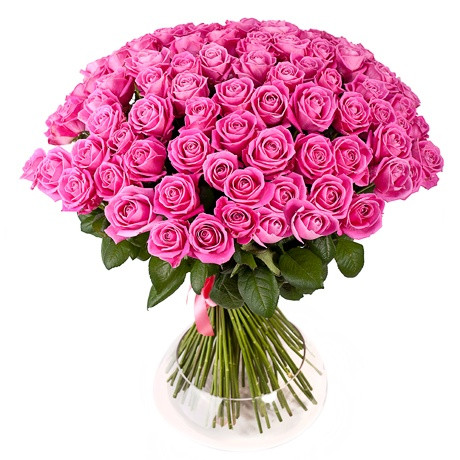 Огромный букет роз для женщины «101 розовая роза»