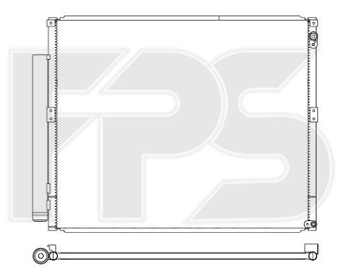 

Радиатор кондиционера Toyota Land Cruiser Prado 120 / Lexus GX (Koyoair) FP 70 K342-X