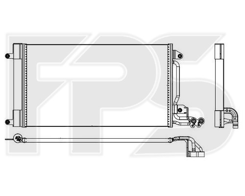 

Радиатор кондиционера Seat / Skoda / VW (NRF) FP 62 K53-X