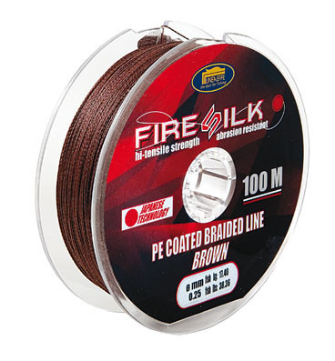 

Шнур Lineaeffe Fire Silk PE Coated 100м Made in Japan, Коричневый