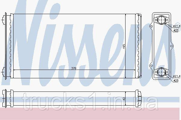 

Радиатор печки DAF 71301 (NISSENS)