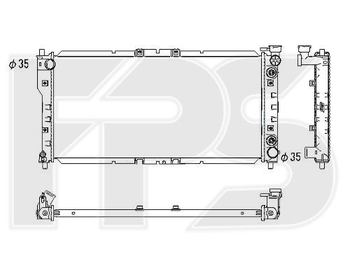 

Радиатор охлаждения двигателя Mazda 626 GE / MX-6 GE (AVA) FP 44 A632