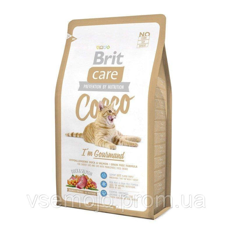 

Сухой корм для кошек с чувствительным пищеварением Brit Care Cocco I am Gourmand 2 кг