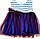 Детское нарядное трикотажное платье полоска, 86, 92 см, фото 2