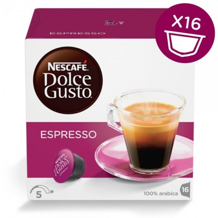 Кофе в капсулах NESCAFE Dolce Gusto Espresso 16 шт. (Нескафе Дольче Гу