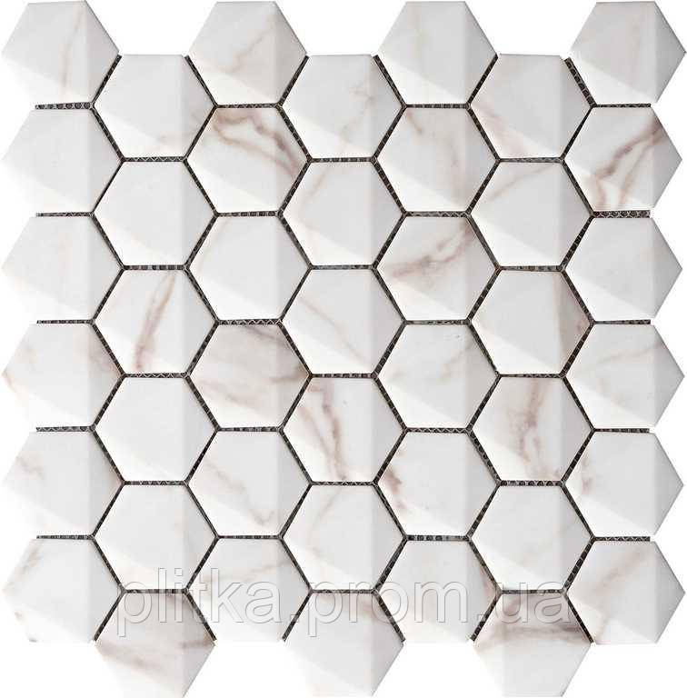 

Мозаїка 30*30 Marmorea Hexagonal Calacata