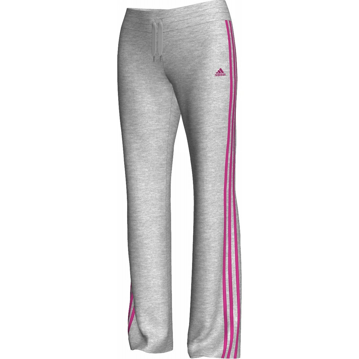 

Брюки спортивные женские adidas ESS 3S KN O59867 (серые, хлопок, для тренировок, приталенные, бренд адидас), Серый