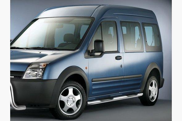 

Боковые трубы BB002 (короткая база, 2 шт., нерж.) - Ford Connect 2010-2014 гг.