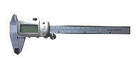 Штангенциркуль електронний KM-DSKW-150 (0-150/0,01 мм; ±0.03 мм) з бігунком, IP67, металевий корпус