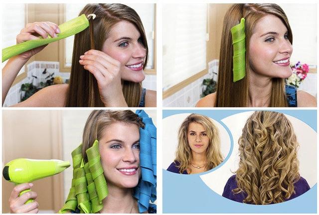 Купить Волшебные бигуди для волос любой длины Hair Wavz | бигуди-спиральки,  цена 290 грн — Prom.ua (ID#1486195565)