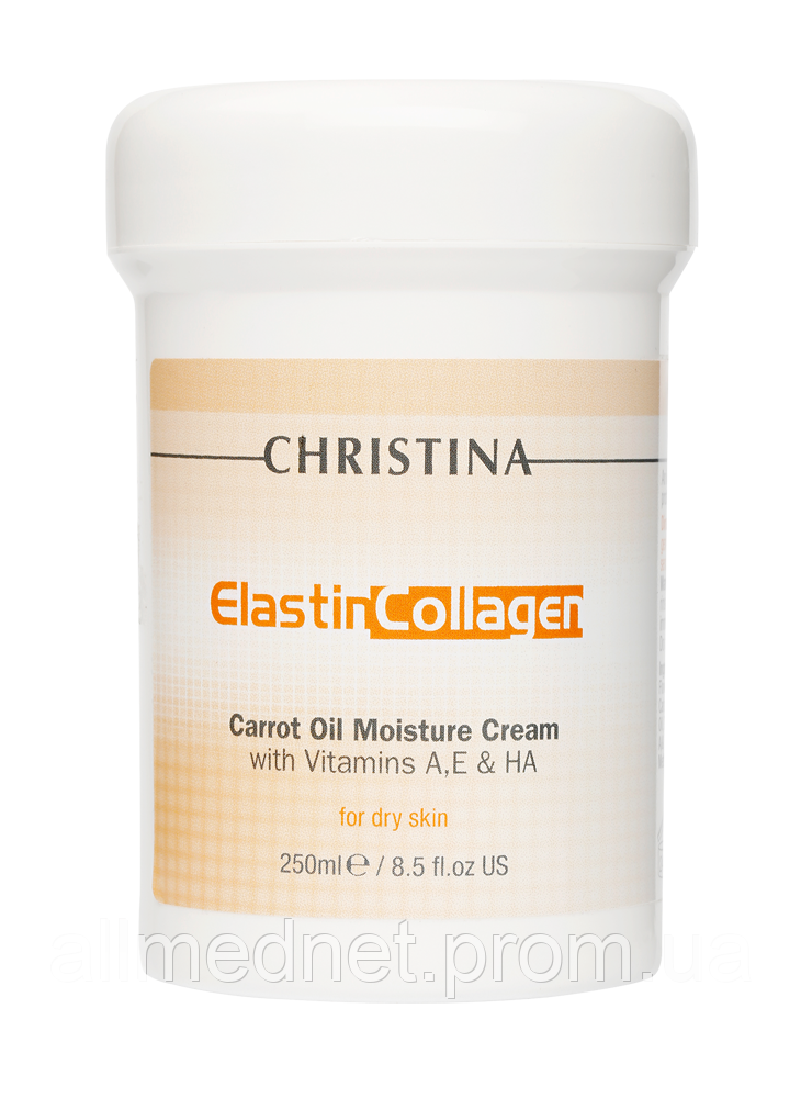 

Elastin Collagen Carrot Cream with Vit.A, E & HA - Крем "Эластин, коллаген, морковное масло", 250 мл