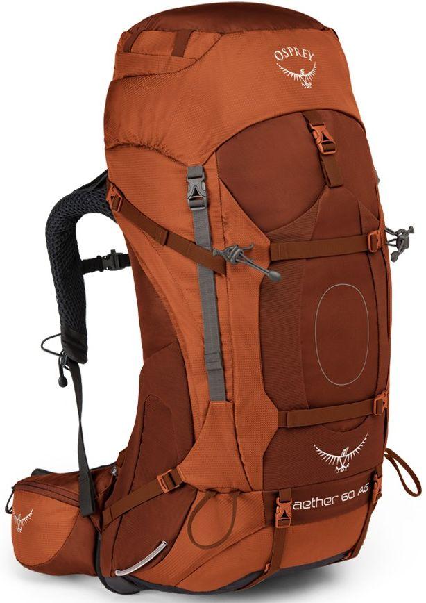 

Туристический рюкзак Osprey Aether AG 60 Outback Orange LG, 63 л, оранжевый