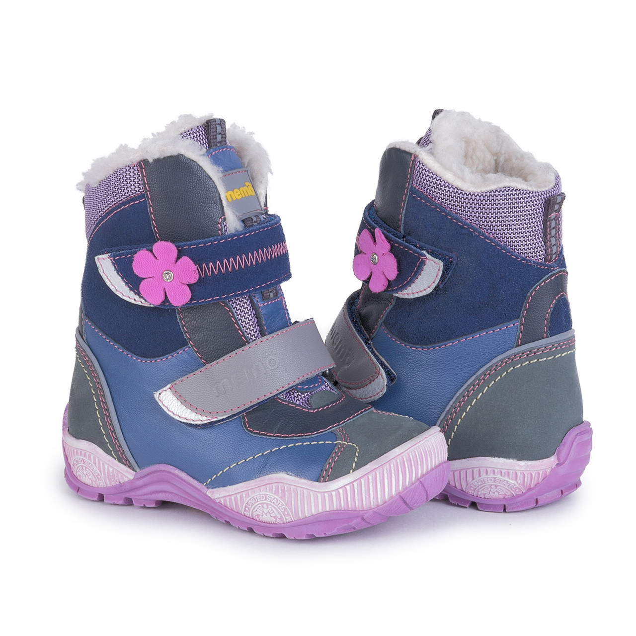 

Зимние ортопедические ботинки для детей Memo Aspen 1JB фиолетовые 33, Фиолетовый