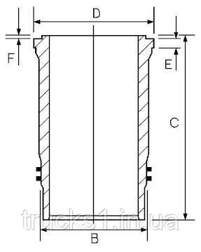 

Гільза циліндра Mercedes 14-452390-00 (GOETZE)