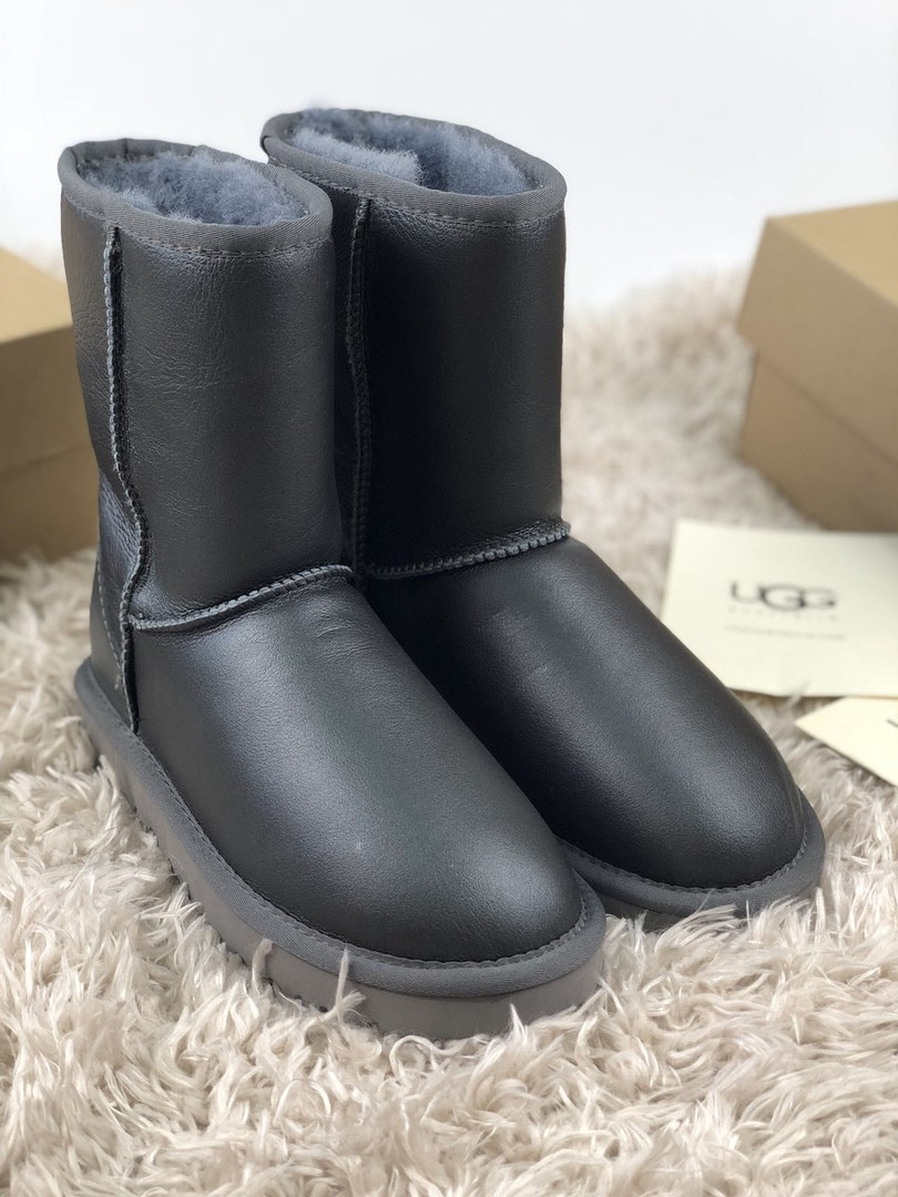 grey metallic ugg boots