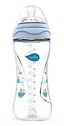Бутылочка для кормления Nuvita Mimic 330 мл 4м+ Антиколиковая, голубая NV6050Blue