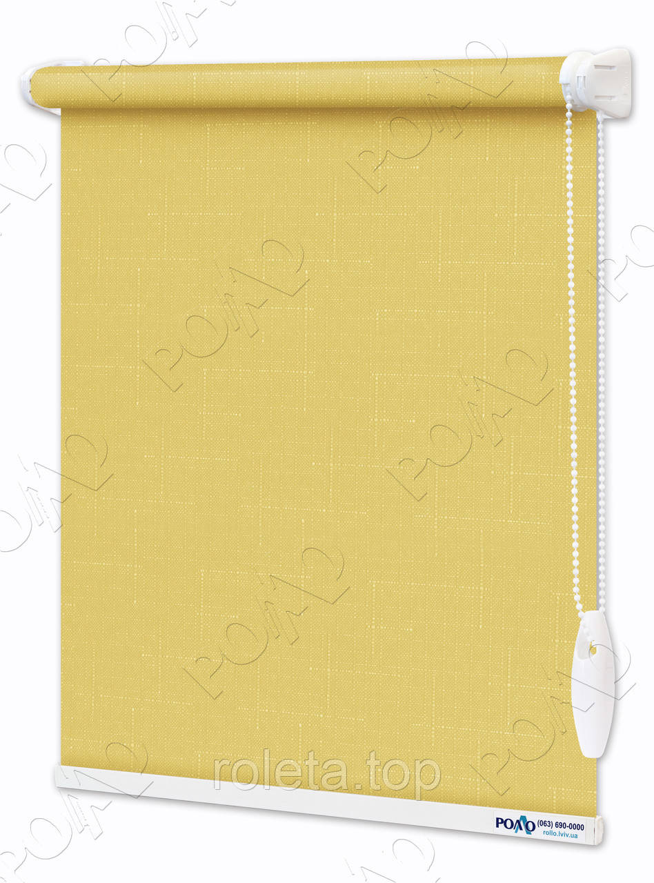 

Рулонные шторы Лен Светло-желтый 1220х1650