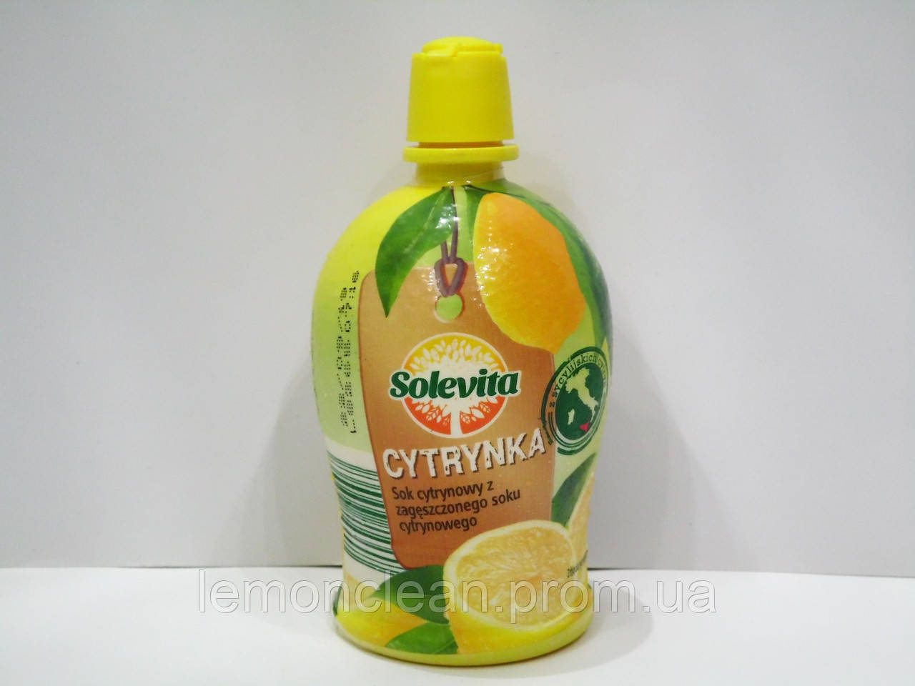 Концентрированный лимонный сок Solevita Cytrynka 200млНет в наличии