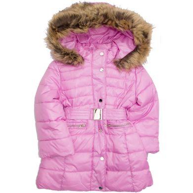 Зимнее пальто для девочки (искуственный пух) 116