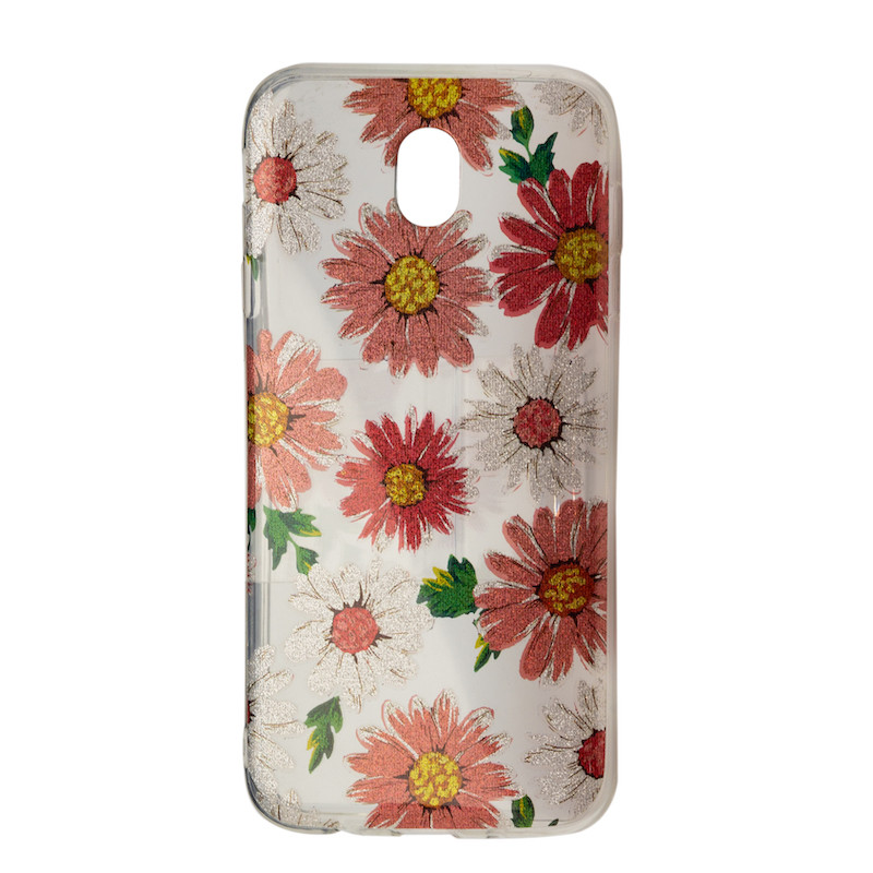 

Чехол-накладка DK-Case силикон Summer Flower для Samsung J730 (2017) (clear), Прозрачный