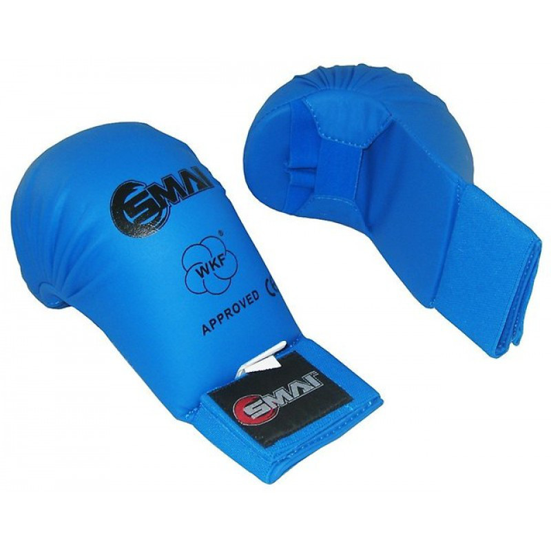 

Перчатки для карате без защиты пальца SMAI WKF Gloves Синие S